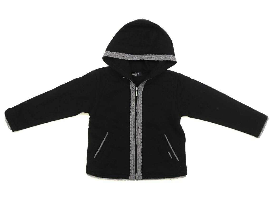 コムサイズム COMME CA ISM パーカー 100 女の子 ブラック・グレー 子供服 ベビー服 キッズ アウトレット ユーズド 【中古】キッズ・ベビー・マタニティ