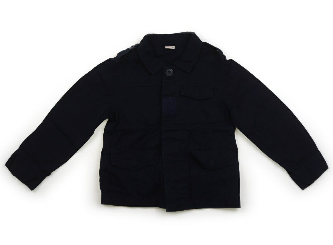 プティマイン petit main ブルゾン・Gジャン 110 男の子 ネイビー 子供服 ベビー服 キッズ アウトレット ユーズド 【中古】キッズ・ベビー・マタ...