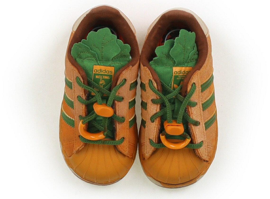 アディダス Adidas スニーカー 靴13cm〜 男の子 オレンジ・にんじん 子供服 ベビー服 キッズ アウトレ..