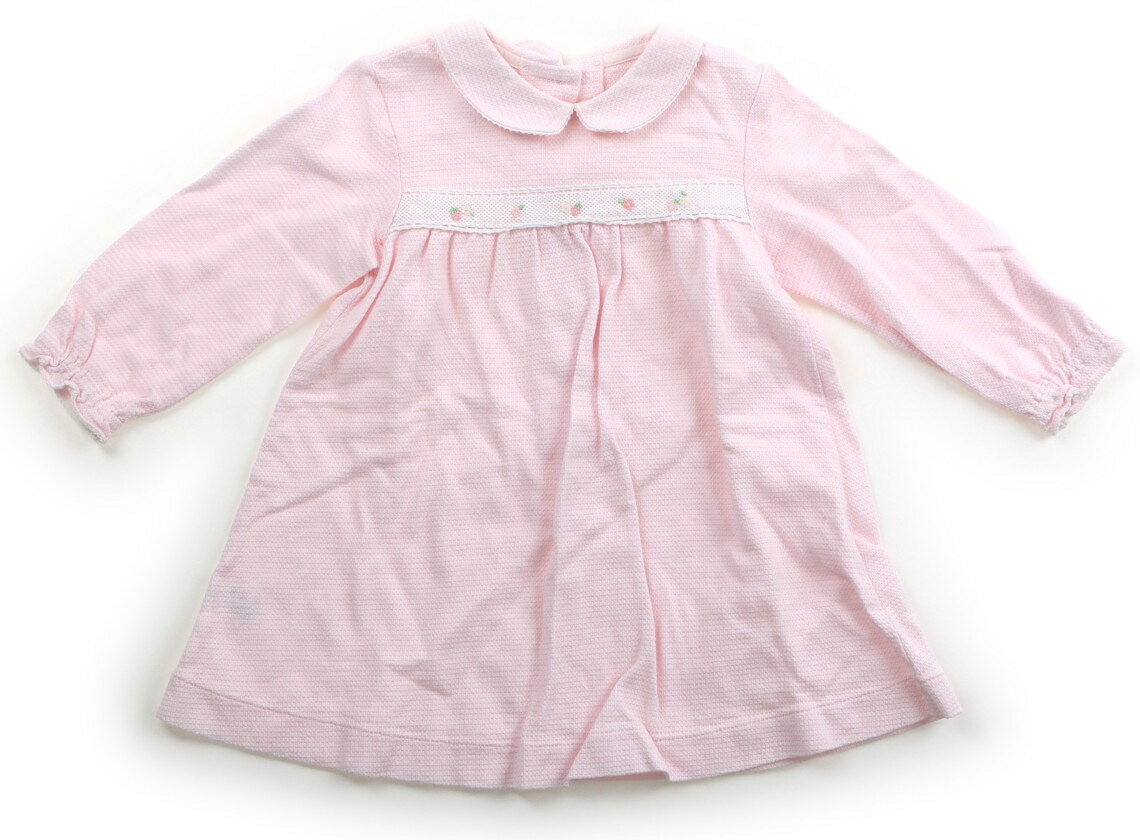 ファミリア familiar ワンピース 80 女の子 ピンク、イチゴ・花刺繍 子供服 ベビー服 キッズ アウトレット ユーズド 【中古】キッズ・ベビー・マタニティ