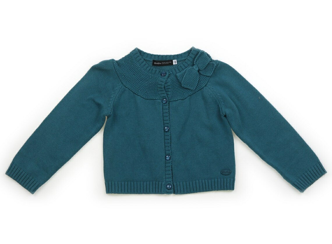 べべ BeBe カーディガン 100 女の子 ブルーグリーン 子供服 ベビー服 キッズ アウトレット ユーズド 【中古】キッズ・ベビー・マタニティ