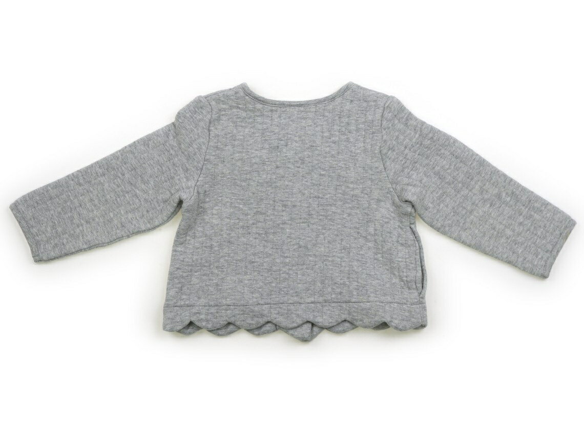 プティマイン petit main カーディガン 100 女の子 杢グレー 子供服 ベビー服 キッズ アウトレット ユーズド 【中古】キッズ・ベビー・マタニティ - Image 2