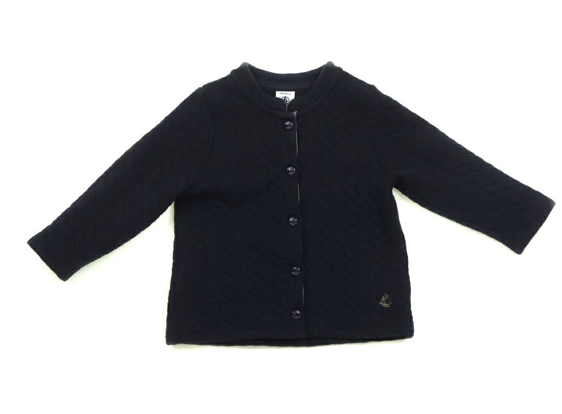 プチバトー PETIT BATEAU カーディガン 80 女の子 ネイビー 子供服 ベビー服 キッズ アウトレット ユーズド 【中古】キッズ・ベビー・マタニティ