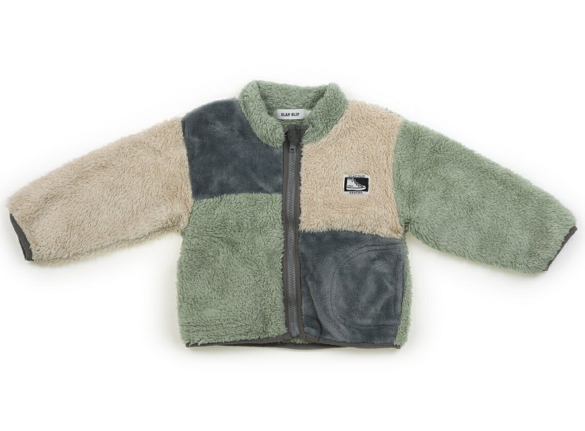 スラップスリップ SLAP SLIP フリース 90 男の子 グリーンベージュ 子供服 ベビー服 キッズ アウトレッ..
