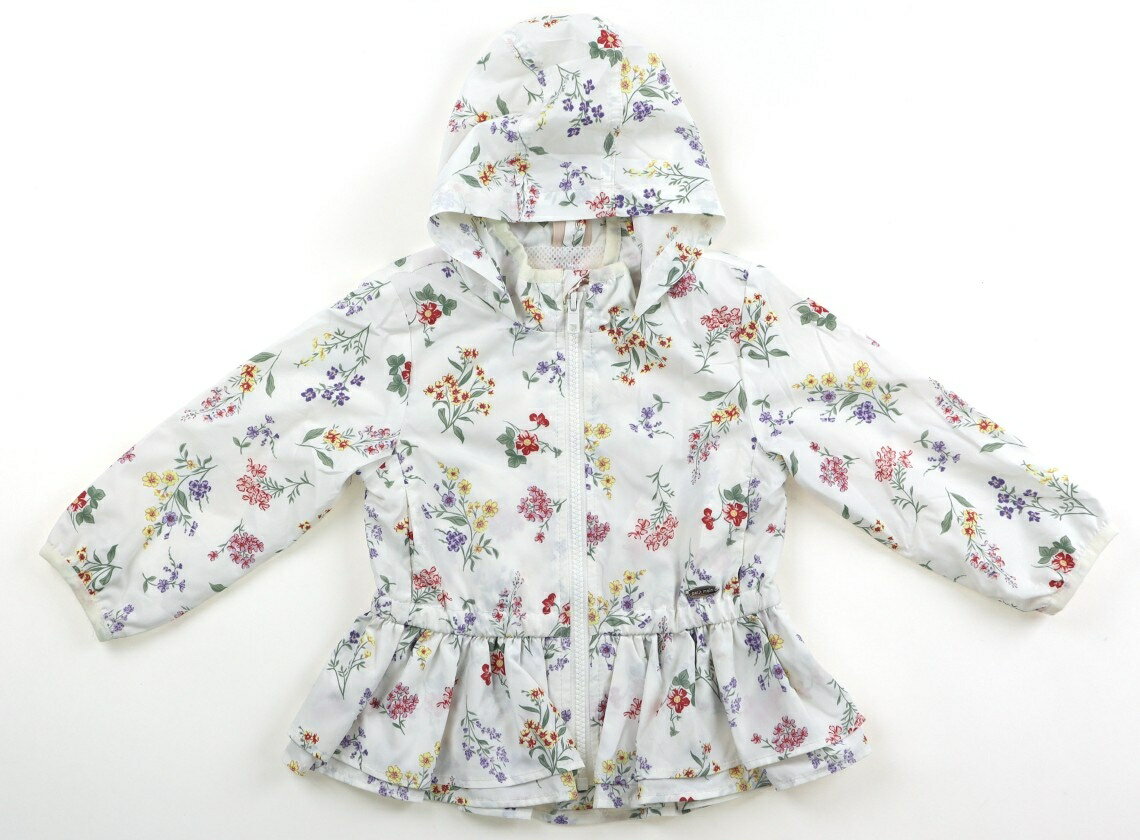 プティマイン petit main ブルゾン・Gジャン 90 女の子 白、花 子供服 ベビー服 キッズ アウトレット ユーズド 【中古】キッズ・ベビー・マタニテ...