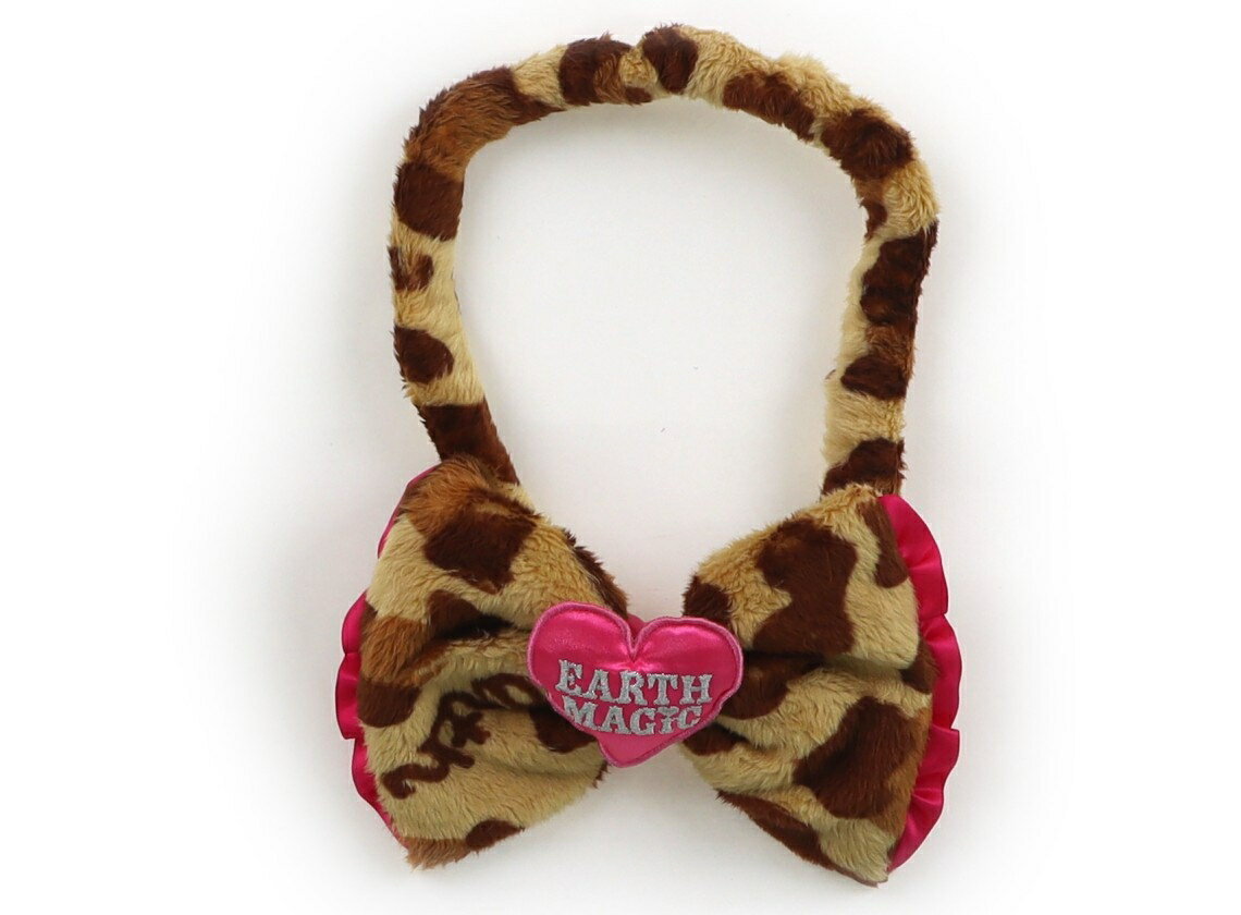 アースマジック EARTHMAGIC ヘアアクセサリー キッズ用品 女の子 ベージュ、ピンク、リボン 子供服 ベ..