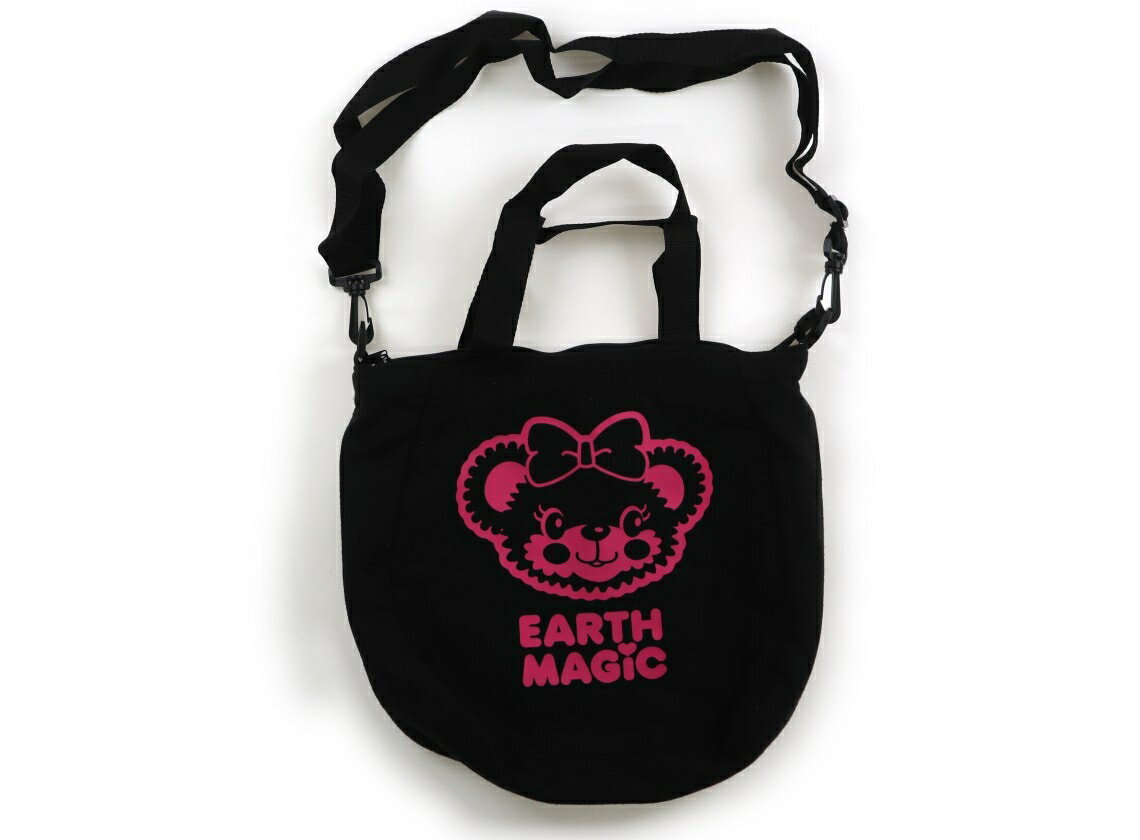 アースマジック EARTHMAGIC バッグ キッズ用品 女の子 黒、ピンク、クマ 子供服 ベビー服 キッズ アウ..