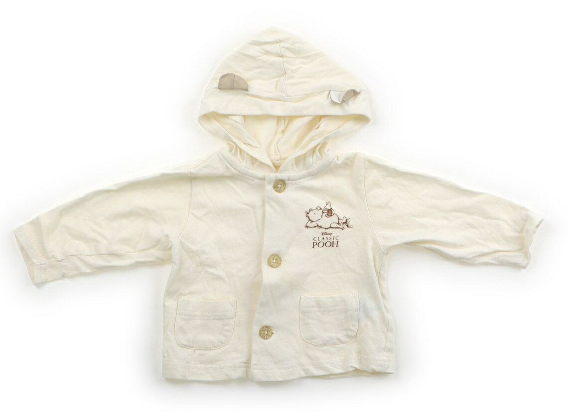 べべ BeBe パーカー 70 男の子 プーさん、生成り 子供服 ベビー服 キッズ アウトレット ユーズド 【中..