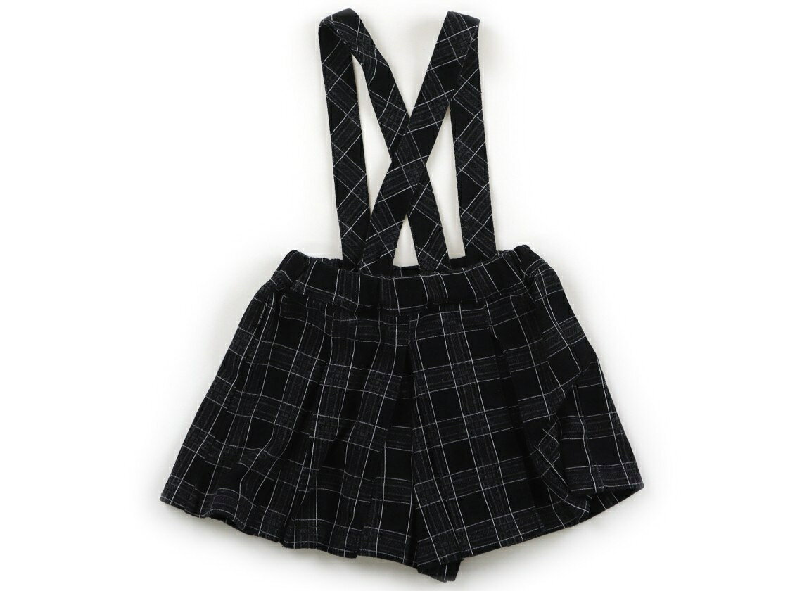 コムサイズム COMME CA ISM キュロット 90 女の子 黒グレーチェック 子供服 ベビー...