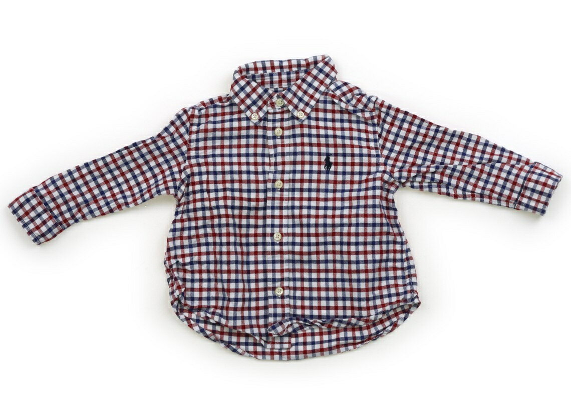 ラルフローレン Ralph Lauren シャツ・ブラウス 70 男の子 白赤青チェック 子供服 ベビー服 キッズ アウトレット ユーズド 【中古】キッズ・ベビー・マタニティ