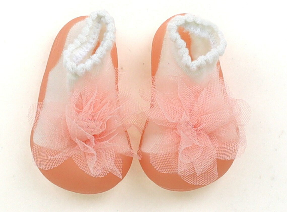 アティパス Attipas 室内用ベビーシューズ 靴ベビー12cm以下 女の子 ピーチピンク...