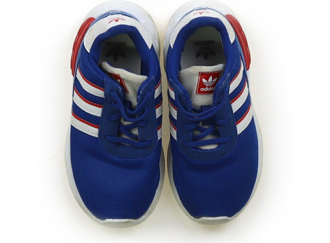 ADIDAS - アディダス Adidas スニーカー 靴15cm〜 男の子 ブルーホワイト 子供服 ベビー服 キッズ アウトレット ユーズド 【中古】キッズ・ベビー・マタニティ