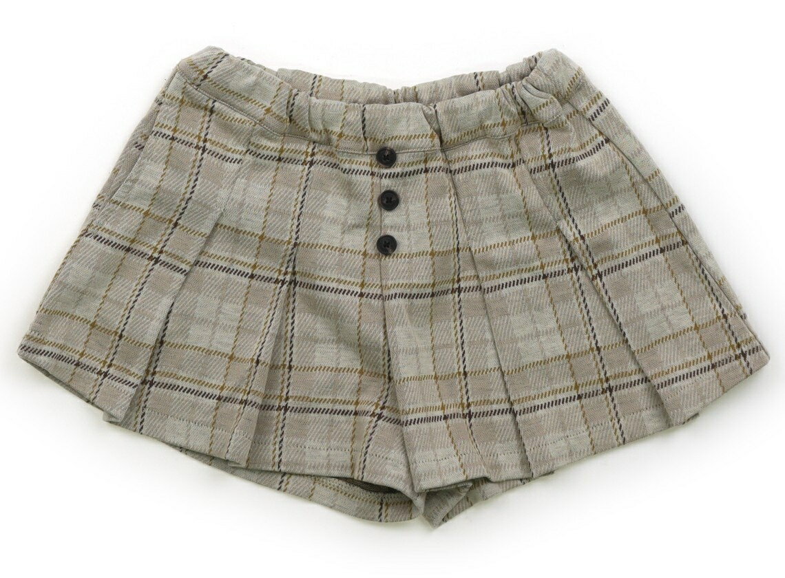 アプレレクール apres les cours キュロット 110 女の子 ベージュ・チェック 子供服 ベビー服 キッズ ..