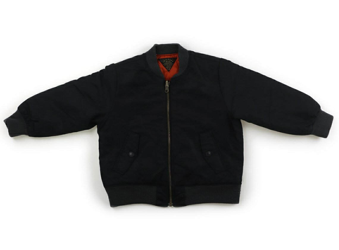 ブリーズ BREEZE コート・ジャンパー 110 男の子 黒、タンジェリン 子供服 ベビー服 キッズ アウトレット ユーズド 【中古】キッズ・ベビー・マタニテ...