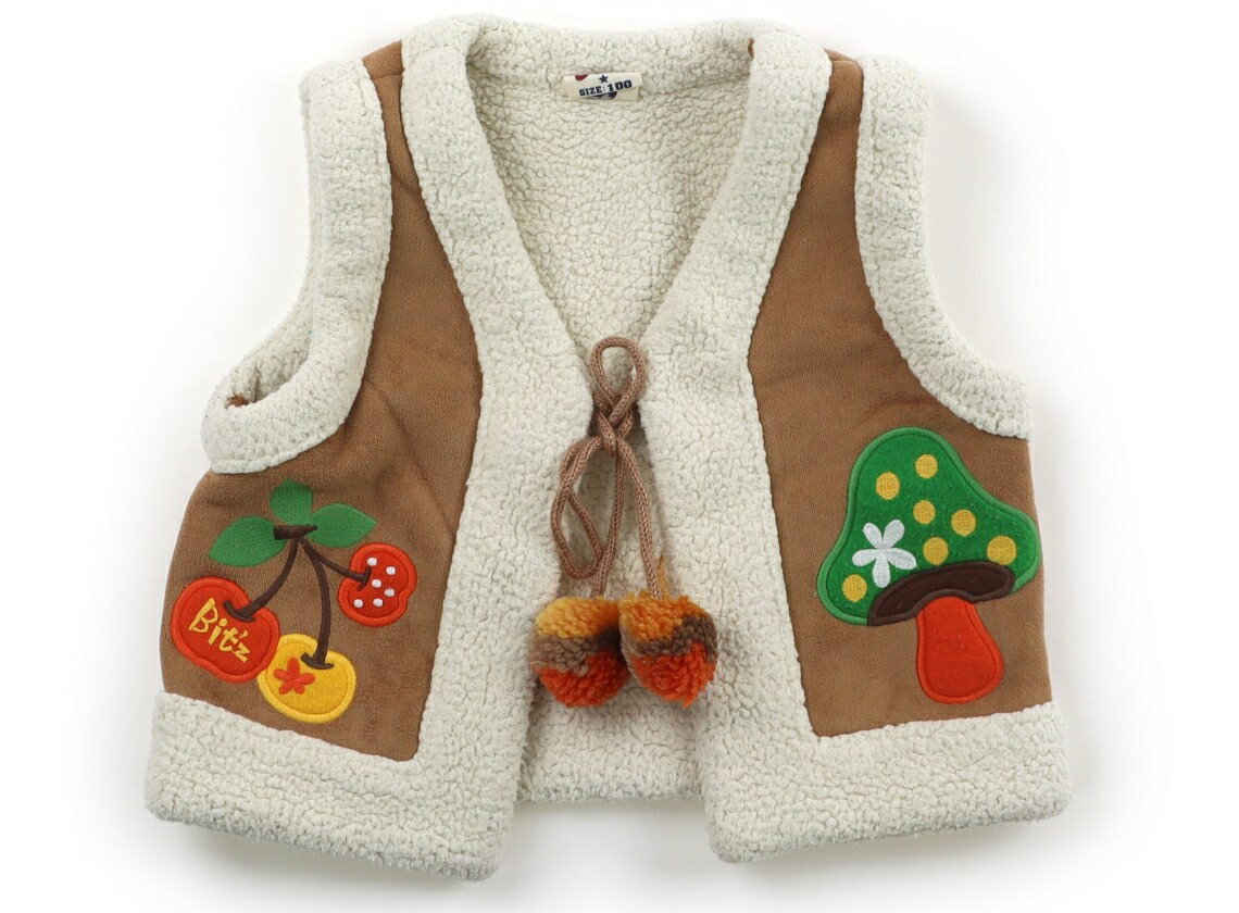 ビッツ bit'z ベスト 100 女の子 キャメル、オレンジ 子供服 ベビー服 キッズ アウトレット ユーズド ..