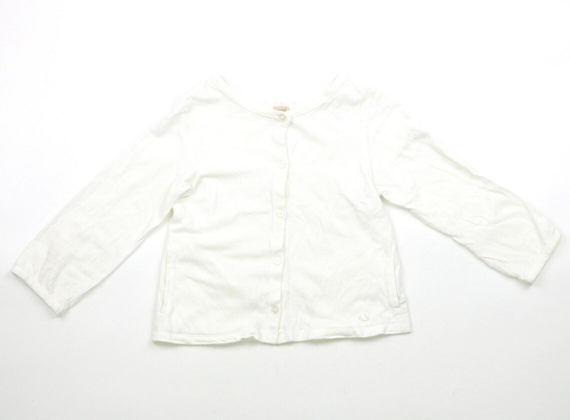 プティマイン petit main カーディガン 120 女の子 ホワイト 子供服 ベビー服 キッズ アウトレット ユーズド 【中古】キッズ・ベビー・マタニティ