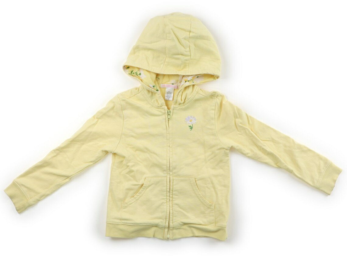 ジャニー＆ジャック Janie & Jack パーカー 90 女の子 クリーム　花柄刺しゅう 子供服 ベビー服 キッズ アウトレット ユーズド 【中古】キッズ・ベビー・マタニティ