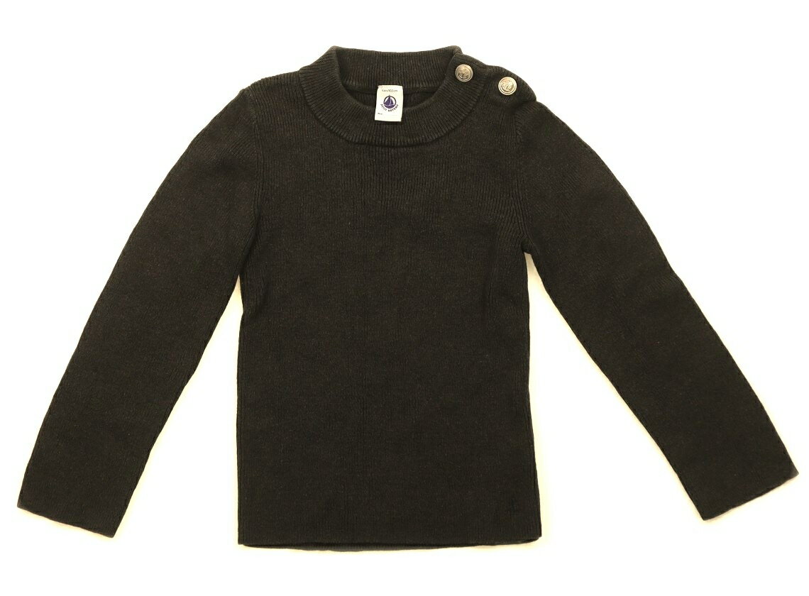 プチバトー PETIT BATEAU ニット・セーター 100 女の子 イエローグレー 子供服 ベビー服 キッズ アウトレット ユーズド 【中古】キッズ・ベビー・マタニティ
