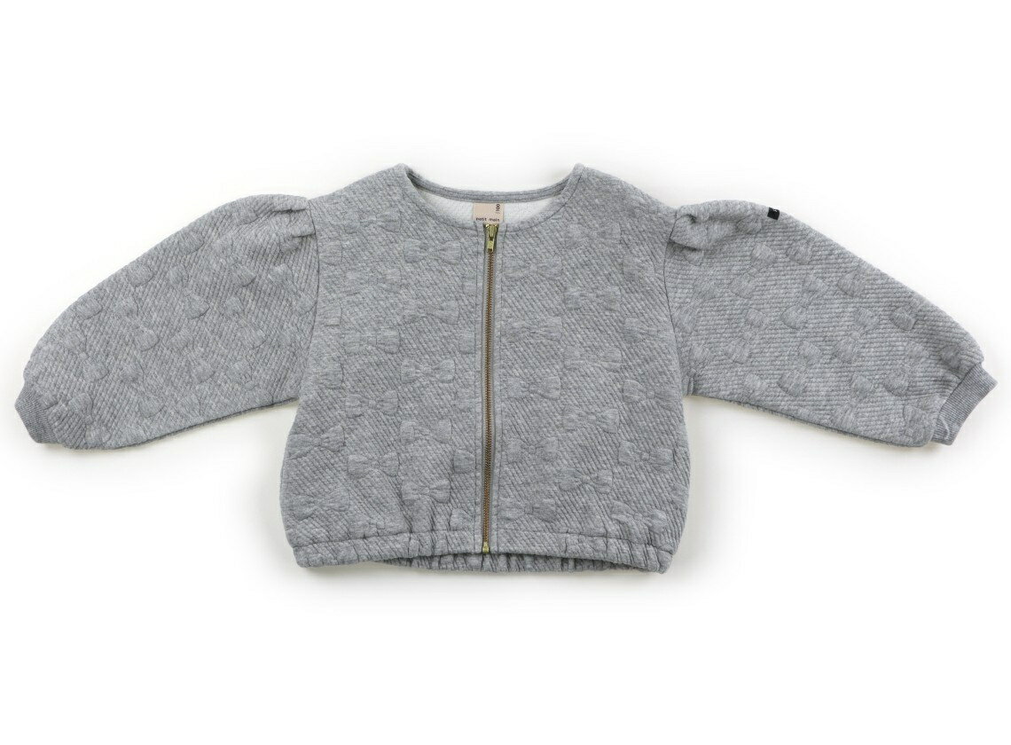 プティマイン petit main ブルゾン・Gジャン 100 女の子 グレーリボン 子供服 ベビー服 キッズ アウトレット ユーズド 【中古】キッズ・ベビー・...