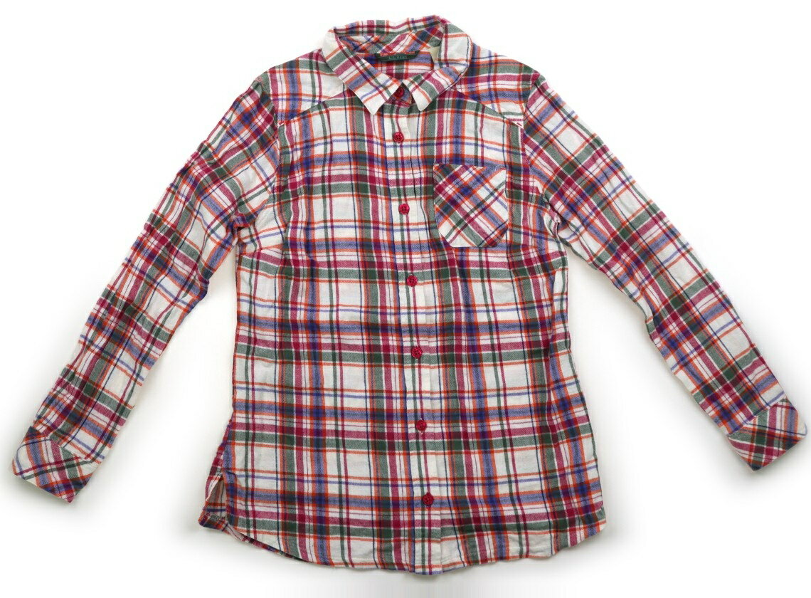 LLビーン L.L.Bean シャツ・ブラウス 140 男の子 チェック柄ピンクグリーンブルーホワイト 子供服 ベビー服 キッズ アウトレット ユーズド 【中古】キッズ・ベビー・マタニティ
