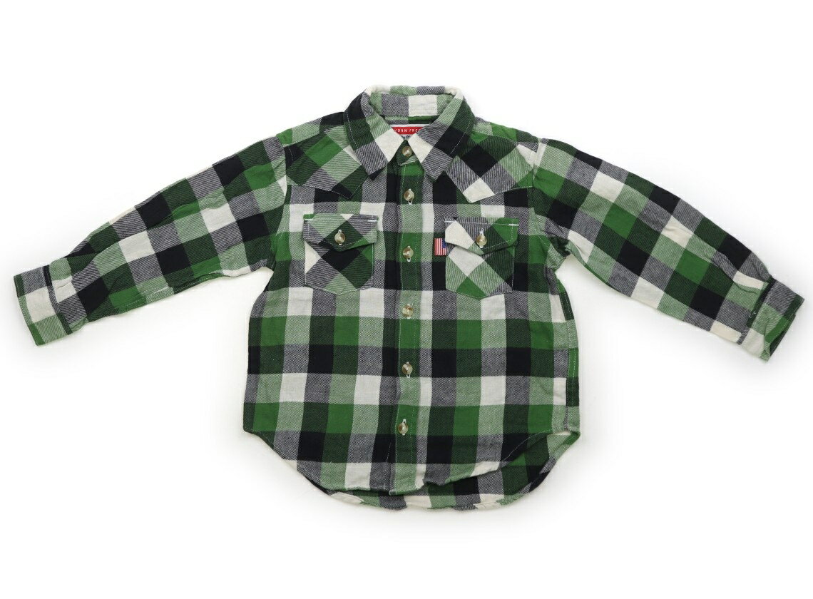 ダディーオーダディー Daddy Oh Daddy シャツ・ブラウス 100 男の子 グリーン・ネイビーチェック 子供服 ベビー服 キッズ アウトレット ユーズド 【中古】キッズ・ベビー・マタニティ