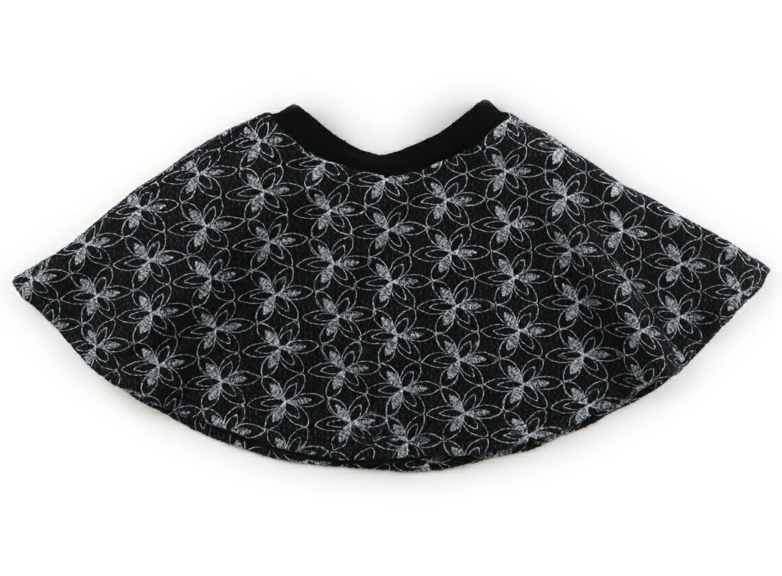 アナスイ ANNA SUI スカート 100 女の子 ブラック・ホワイト花柄 子供服 ベビー服 キッズ アウトレット ユーズド 【中古】キッズ・ベビー・マタニテ...