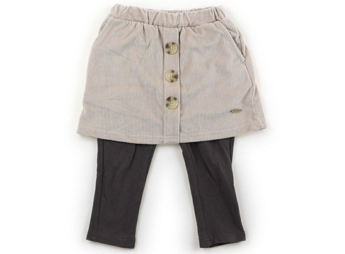 プティマイン petit main スカート 90 女の子 ベージュ・グレー 子供服 ベビー服 キッズ アウトレット ..