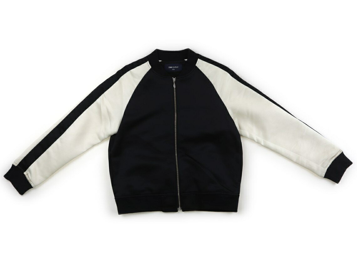 コムサフィユ COMME CA FILLE ジップアップトレーナー 140 男の子 黒 子供服 ベビー服 キッズ アウトレット ユーズド 【中古】キッズ・ベビー・マタニティ