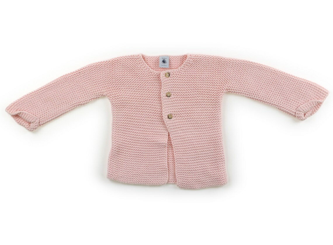 プチバトー PETIT BATEAU カーディガン 80 女の子 パステルピンク 子供服 ベビー服 キッズ アウトレット ユーズド 【中古】キッズ・ベビー・マタニティ