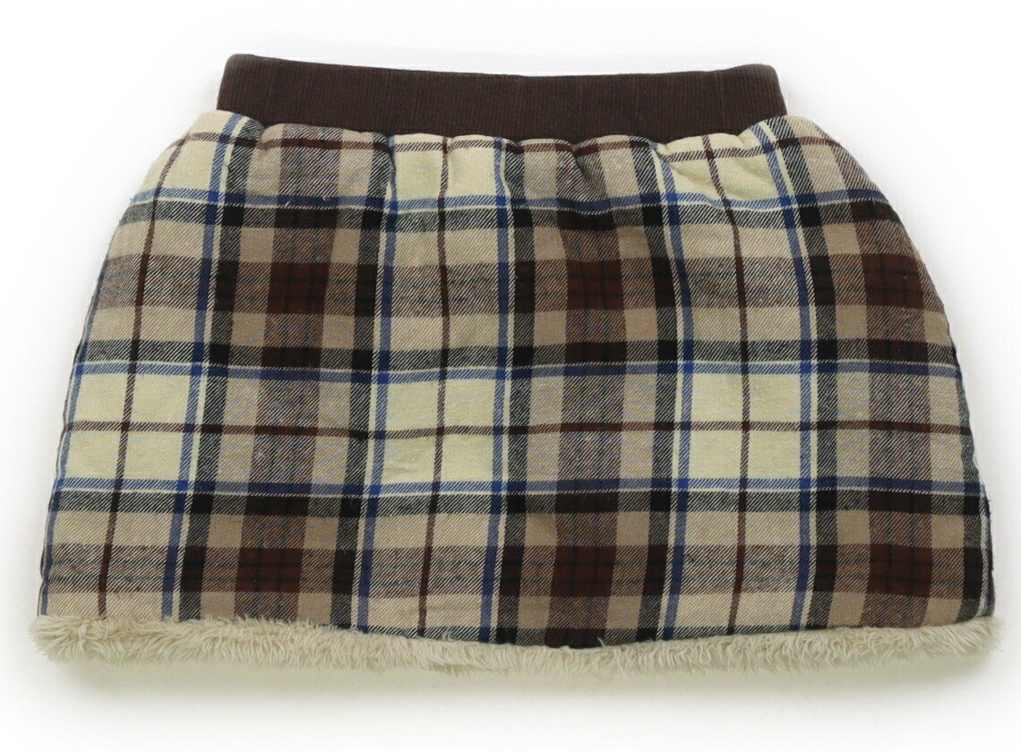 プティマイン petit main スカート 90 女の子 ブラウン・ベージュ系 子供服 ベビー服 キッズ アウトレット ユーズド 【中古】キッズ・ベビー・マタニティ