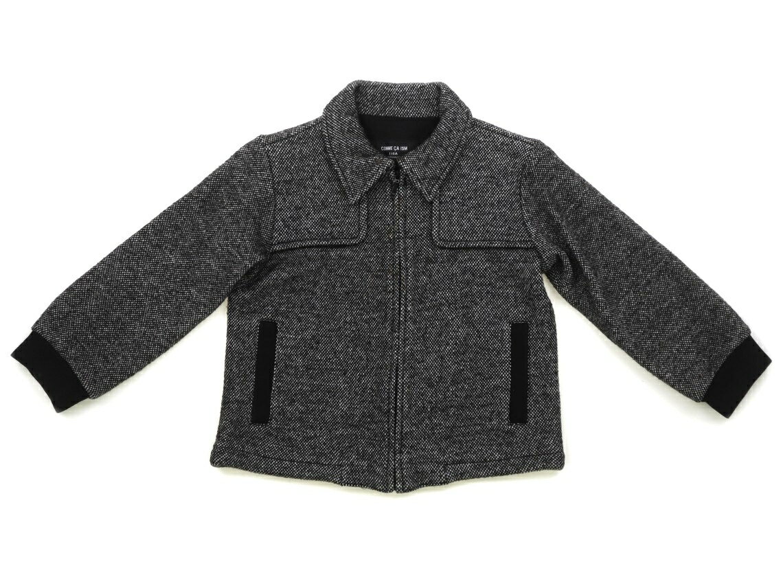コムサイズム COMME CA ISM ブルゾン・Gジャン 110 男の子 ブラック・ツイード 子供服 ベビー服 キッズ アウトレット ユーズド 【中古】キッズ・ベビー・マタニティ