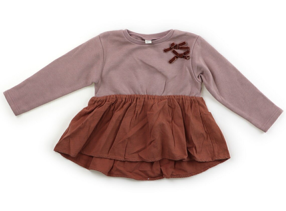 アプレレクール apres les cours チュニック 100 女の子 くすみピンク、アプリコット 子供服 ベビー服 キッズ アウトレット ユーズド 【中古】キッズ・ベビー・マタニティ(4)