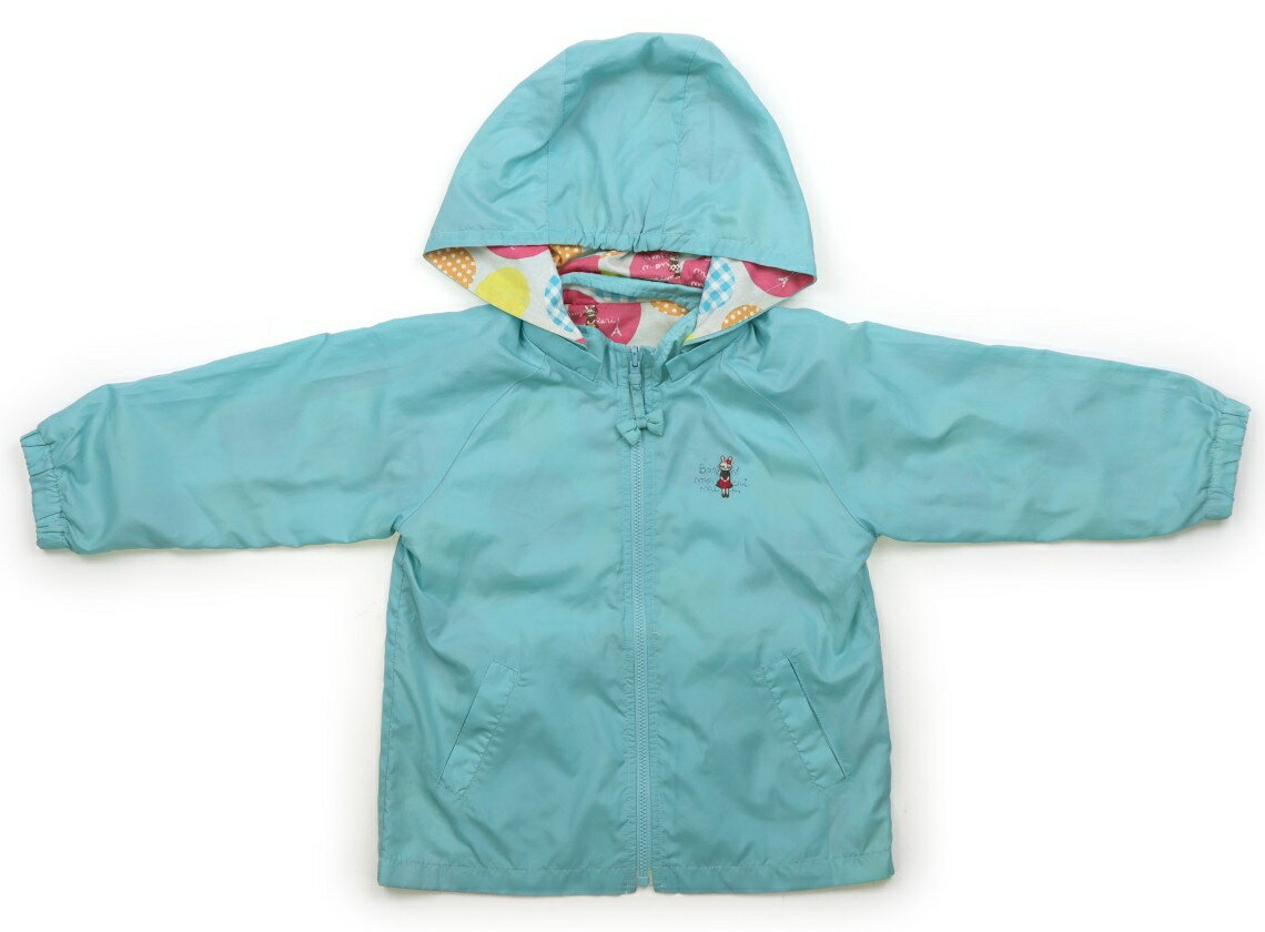 ニットプランナー(KP) Knit Planner(KP) ブルゾン・Gジャン 100 女の子 パステルブルー/ライトブルー×ピンク・イエロー系ドット 子供服 ...