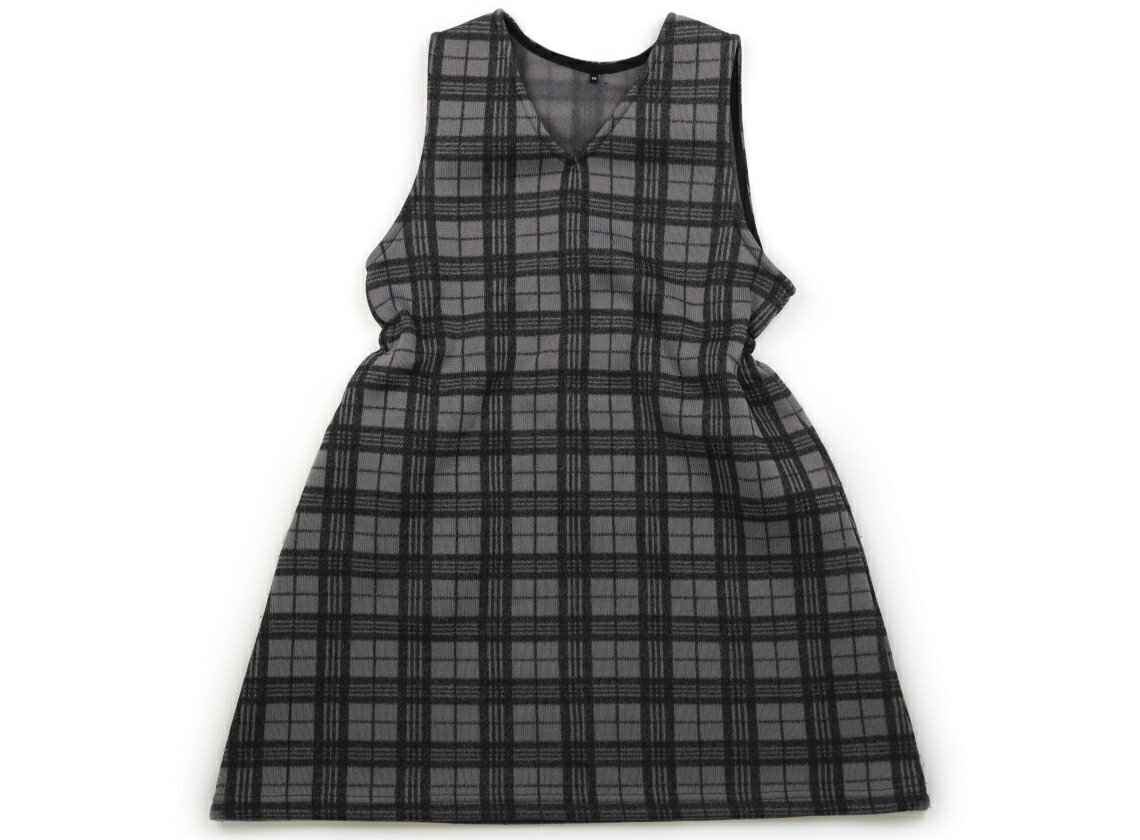 ユナイテッドアローズ UNITED ARROWS ジャンパースカート 130 女の子 グレー系チェック 子供服 ベビー服 キッズ アウトレット ユーズド 【中古】キッズ・ベビー・マタニティ