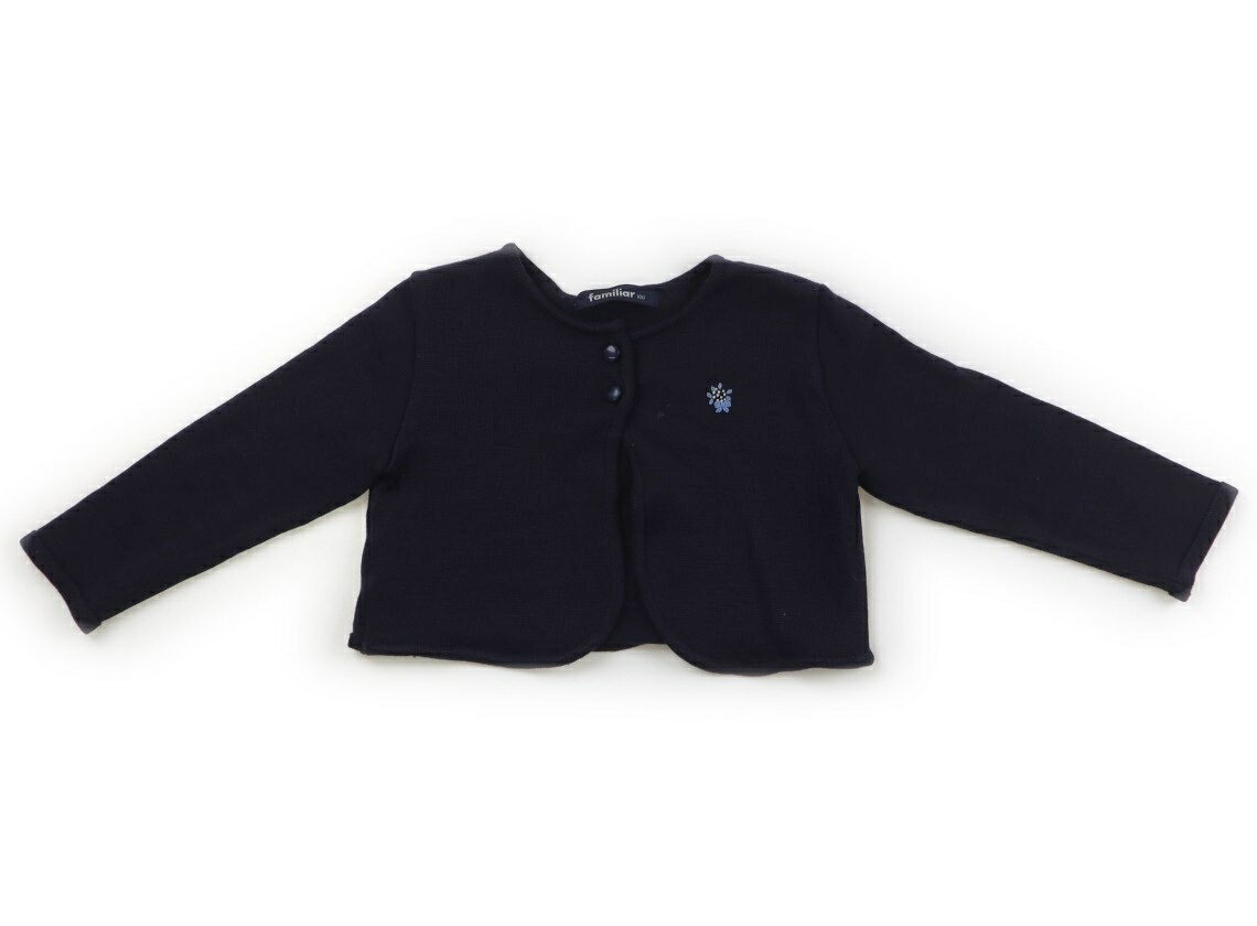 ファミリア familiar カーディガン 100 女の子 ネイビー 子供服 ベビー服 キッズ アウトレット ユーズド 【中古】キッズ・ベビー・マタニティ