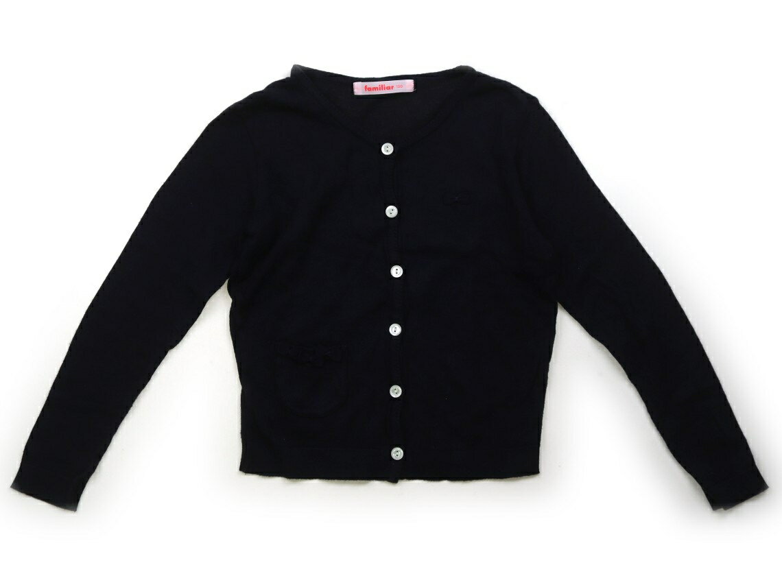 ファミリア familiar カーディガン 120 女の子 ネイビー 子供服 ベビー服 キッズ アウトレット ユーズド 【中古】キッズ・ベビー・マタニティ