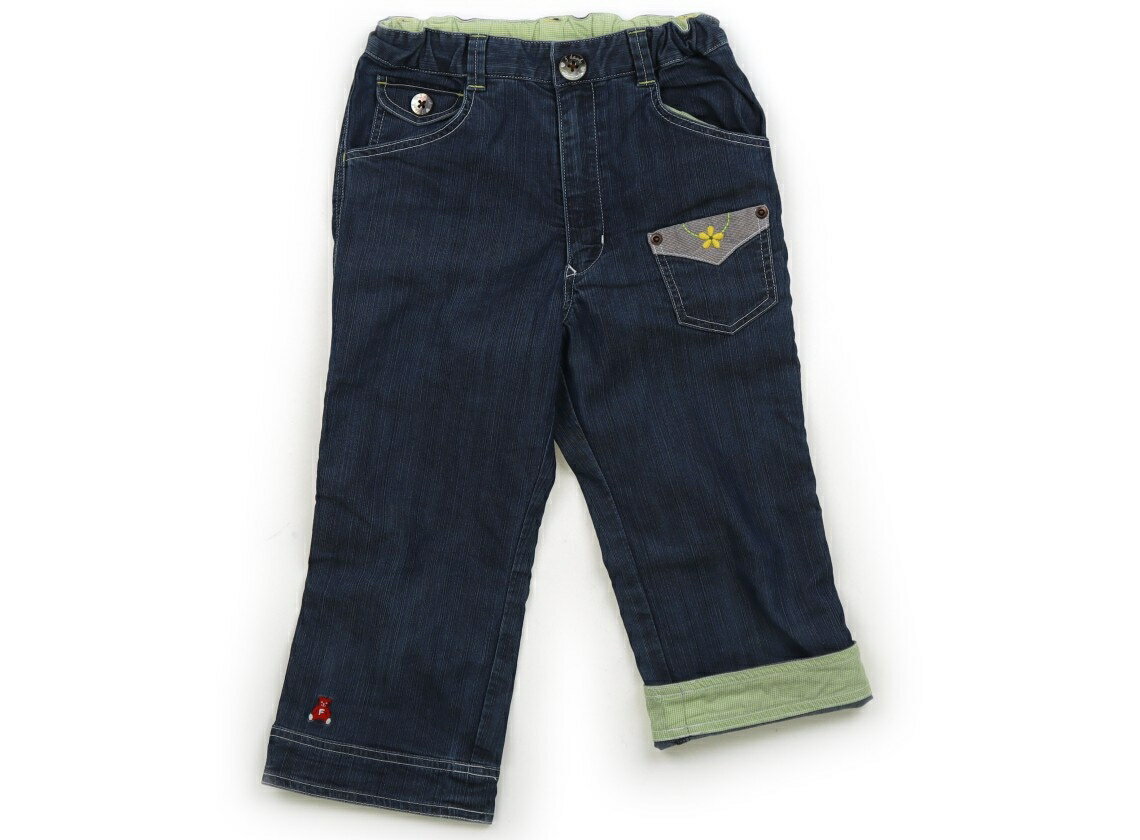 ファミリア familiar ハーフパンツ 110 女の子 インディゴブルー、グリーン 子供服 ベビー服 キッズ アウトレット ユーズド 【中古】キッズ・ベビー・マタニティ(4.0)