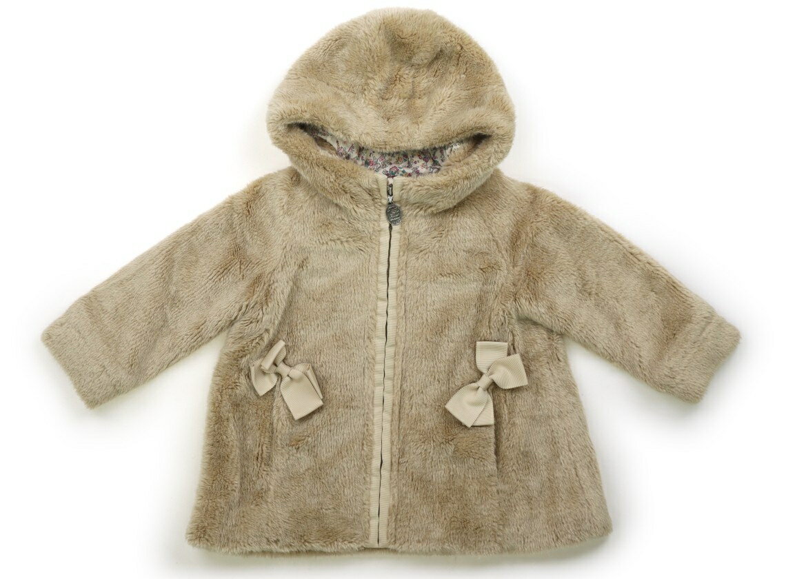 ジルスチュアート JILL STUART コート・ジャンパー 90 女の子 ライトベージュ、リボン 子供服 ベビー服..