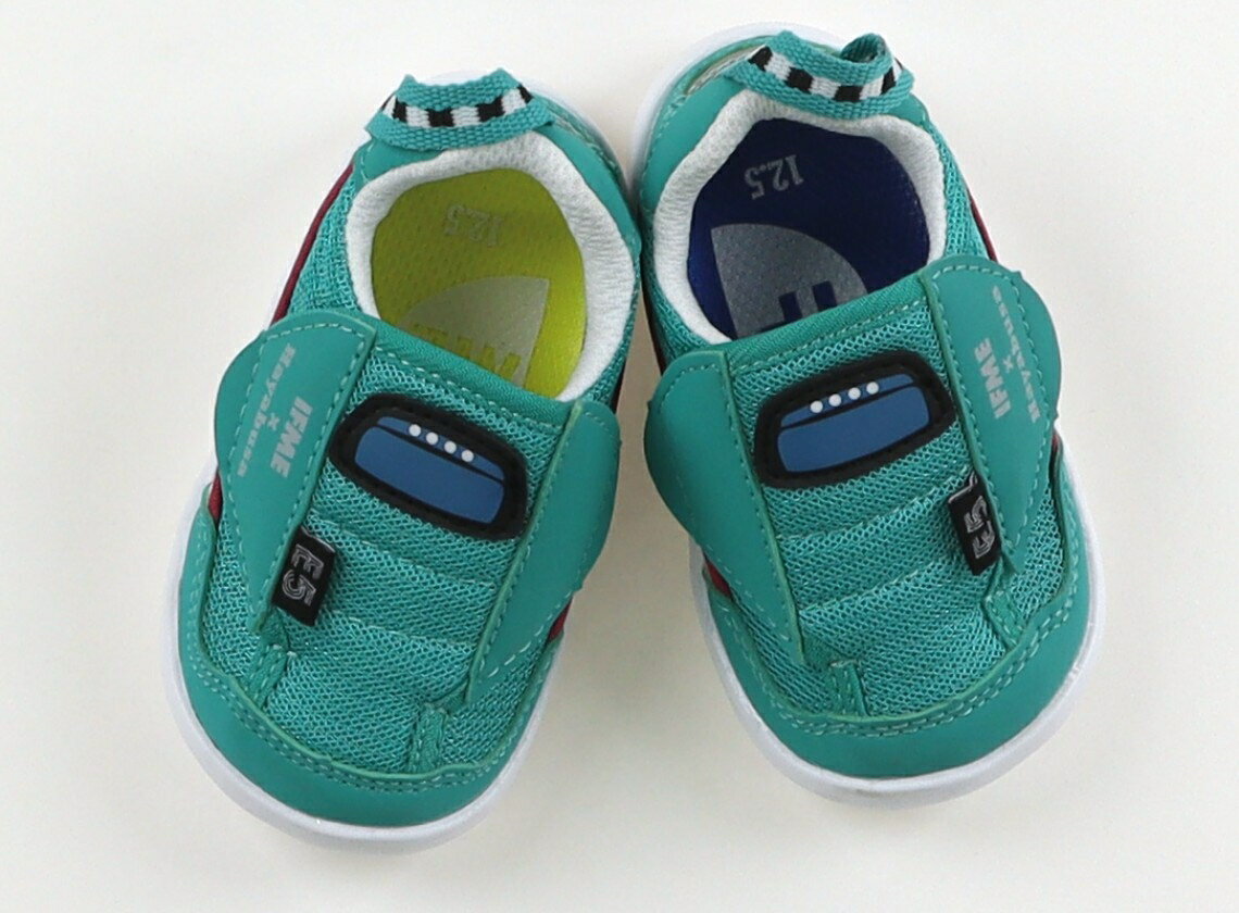 イフミー IFME スニーカー 靴12cm〜 男の子 エメラルドグリーン・青・黄色 子供服 ベビー服 キッズ ア..