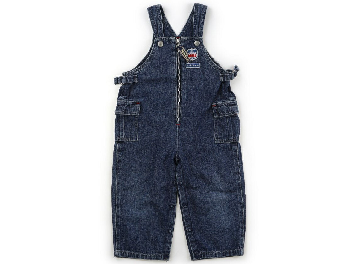 ミキハウス miki HOUSE オーバーオール 90 男の子 ブルーデニム 子供服 ベビー服 キッズ アウトレット ..