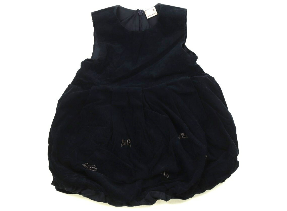 プティマイン petit main ジャンパースカート 90 女の子 ネイビー 子供服 ベビー服 キッズ アウトレッ..