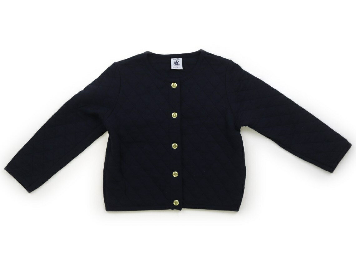 プチバトー PETIT BATEAU カーディガン 100 女の子 ネイビー 子供服 ベビー服 キッズ アウトレット ユーズド 【中古】キッズ・ベビー・マタニティ