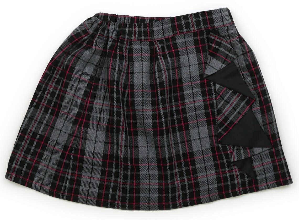 べべ BeBe スカート 140 女の子 グレー、ピンク 子供服 ベビー服 キッズ アウトレット ユーズド 【中古..
