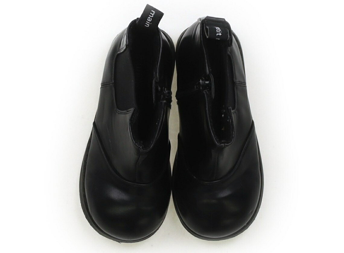 プティマイン petit main ブーツ 靴18cm～ 女の子 ブラック 子供服 ベビー服 キッズ アウトレット ユーズド 【中古】キッズ・ベビー・マタニティ