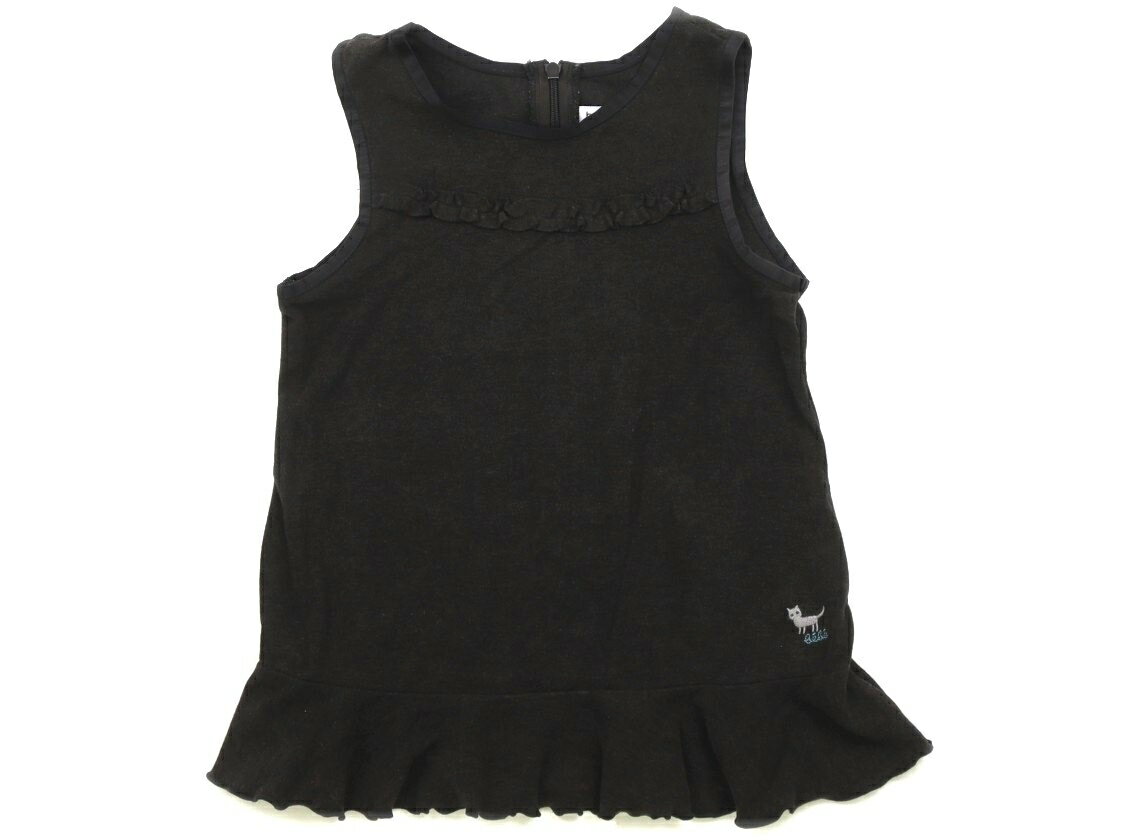 べべ BeBe ジャンパースカート 95 女の子 チャコールブラウン 子供服 ベビー服 キッズ アウトレット ユーズド 【中古】キッズ・ベビー・マタニティ