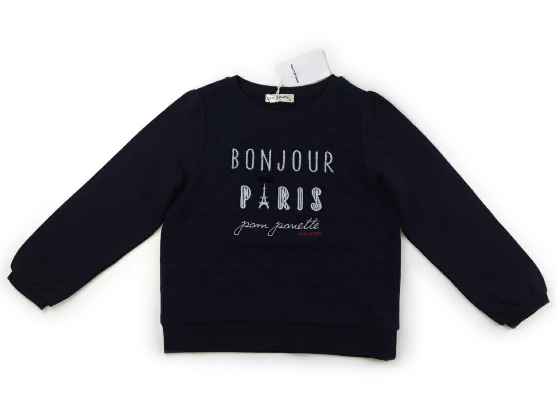 　ブランド 　pom ponette(ポンポネット) 　カテゴリー 　トレーナー・プルオーバー 　サイズ 　150サイズ 　色 　ネイビー 　状態 　N 　記名 　なし 　ジャンル 　Girl 新品タグ付き。ポリエステル配合生地。水玉柄はエンボス加工。リボンはベロア風生地です。 ＊【状態】【サイズ】に関しての詳しい説明はこちら