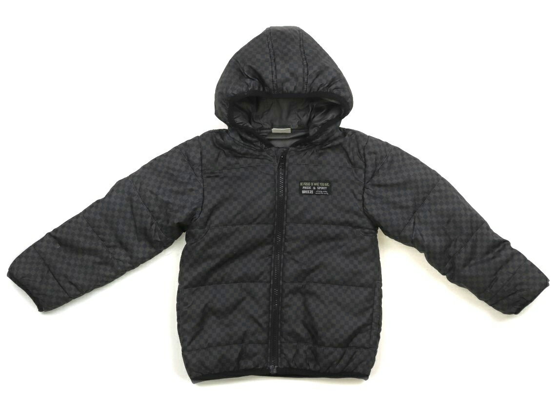 ブリーズ BREEZE コート・ジャンパー 110 男の子 ブラック・ダークグレー市松 子供服 ベビー服 キッズ アウトレット ユーズド 【中古】キッズ・ベビー...