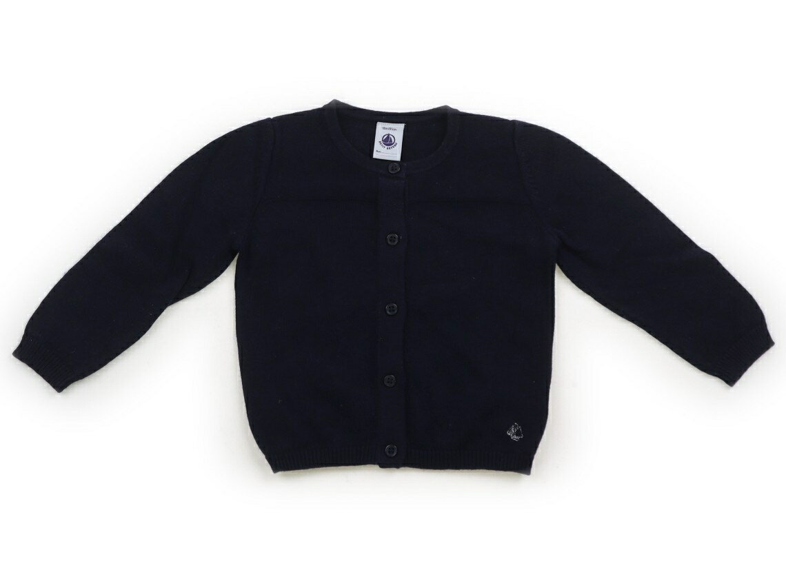 プチバトー PETIT BATEAU カーディガン 80 女の子 ネイビー 子供服 ベビー服 キッズ アウトレット ユーズド 【中古】キッズ・ベビー・マタニティ