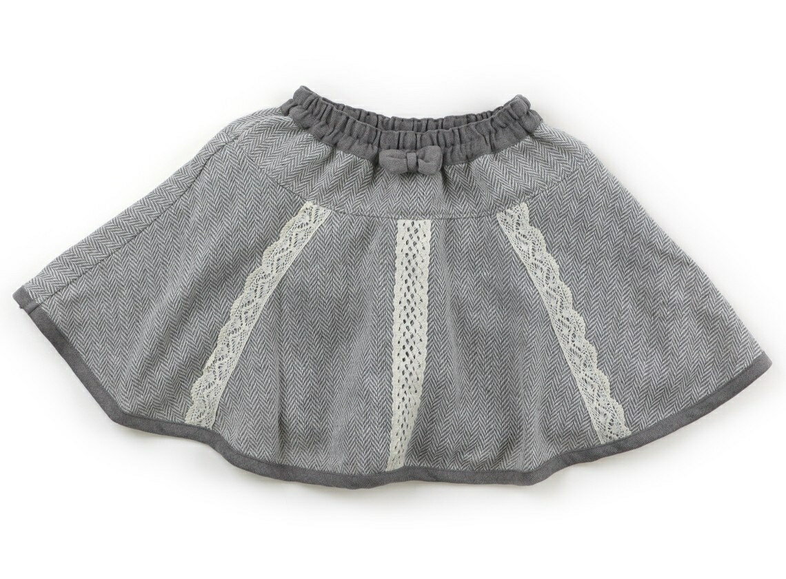 スーリー Souris スカート 100 女の子 グレー・柄 子供服 ベビー服 キッズ アウトレット ユーズド 【中..