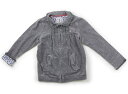 ミキハウス miki HOUSE ジップアップトレーナー 130 女の子 グレー 子供服 ベビー服 キッズ アウトレット ユーズド 【中古】キッズ・ベビー・マタ...